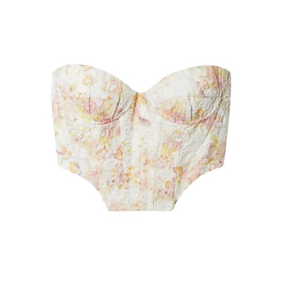 NWT! Bardot Lila Corset Bustier Top in Sunny Floral - Size 8 (MSRP $119) - Picture 9 of 13